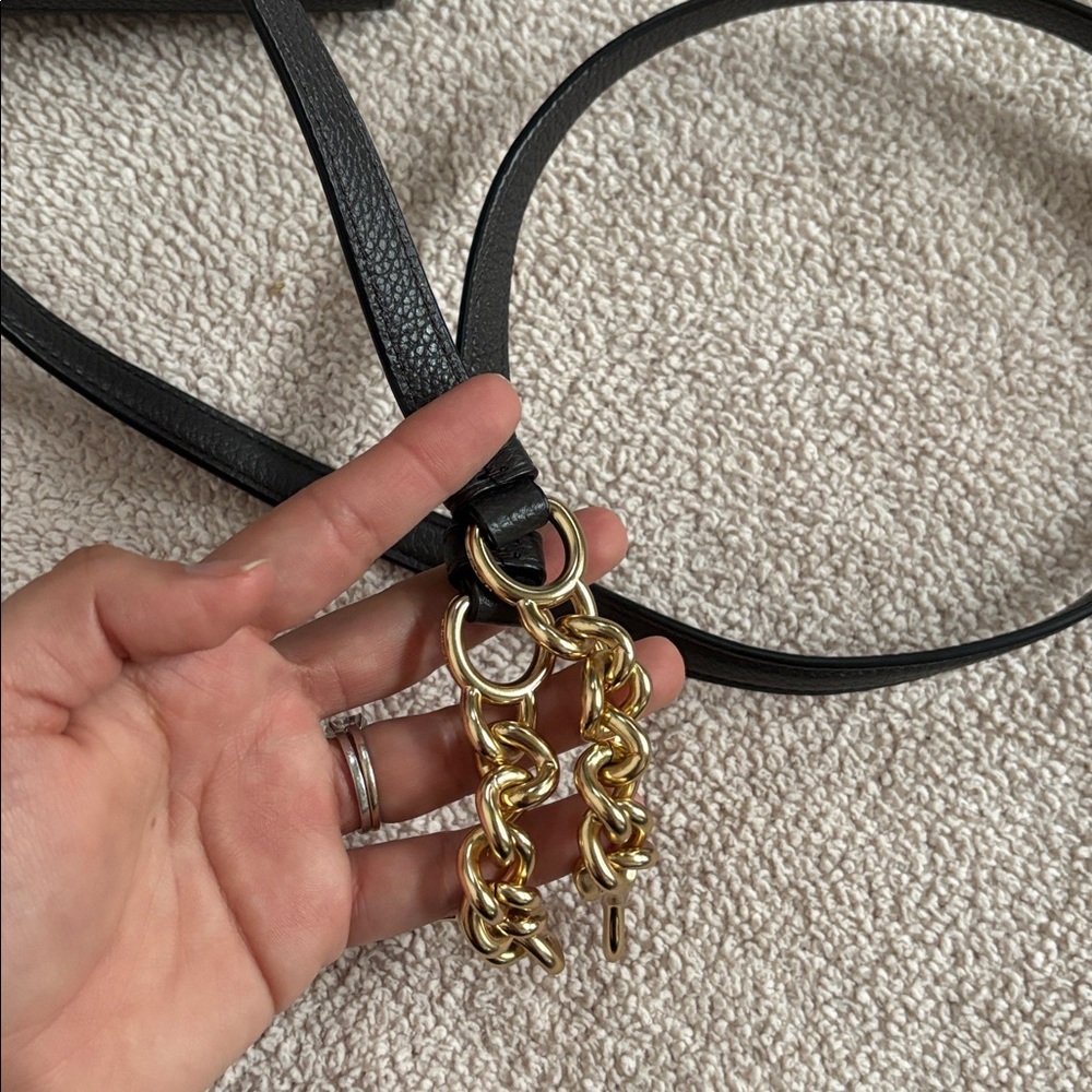 Coach Brown Leather Shoulder Bag with Gold Accents - Picture 11 of 11